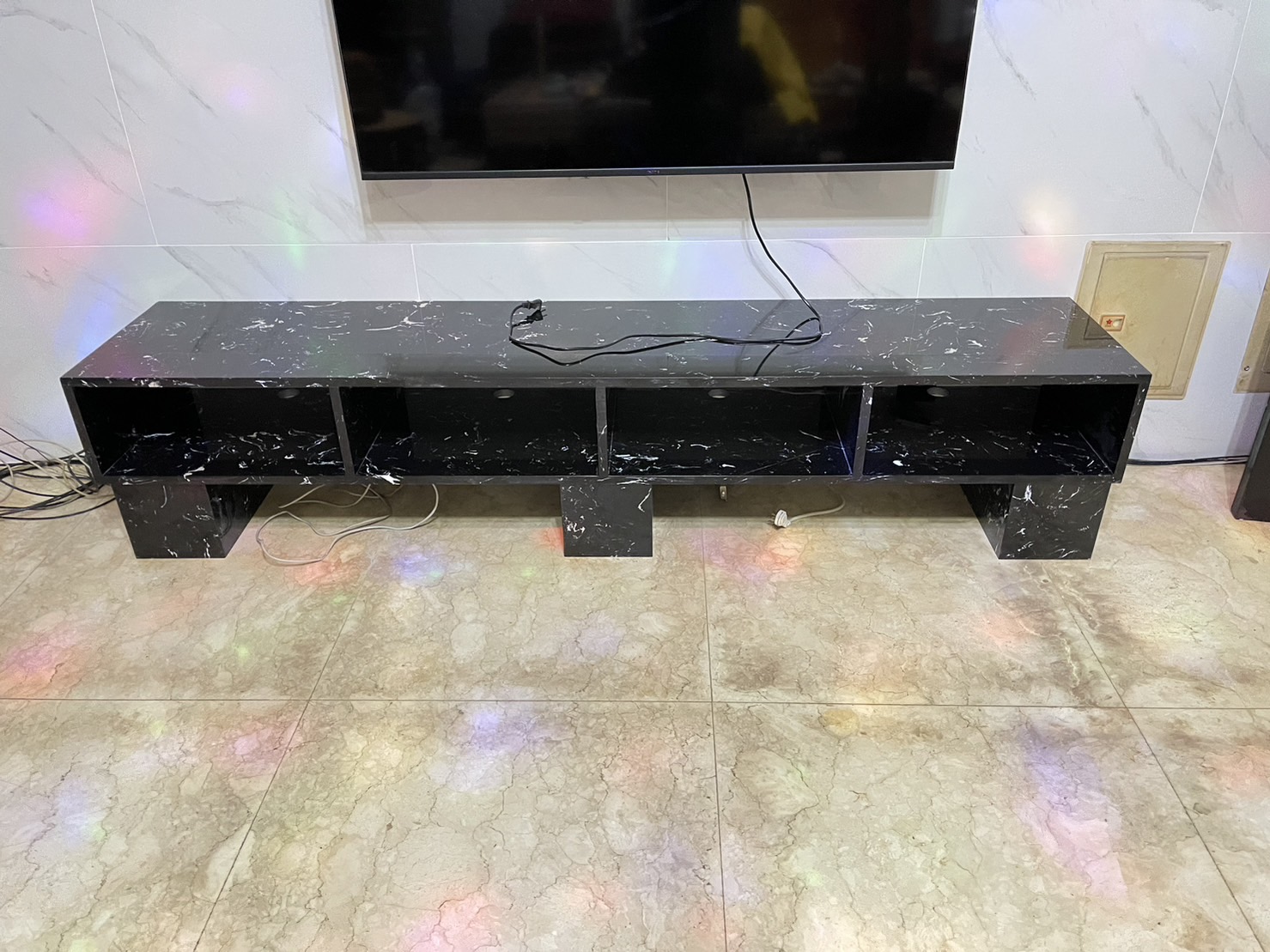 黑蝴蝶人造石-電視檯面