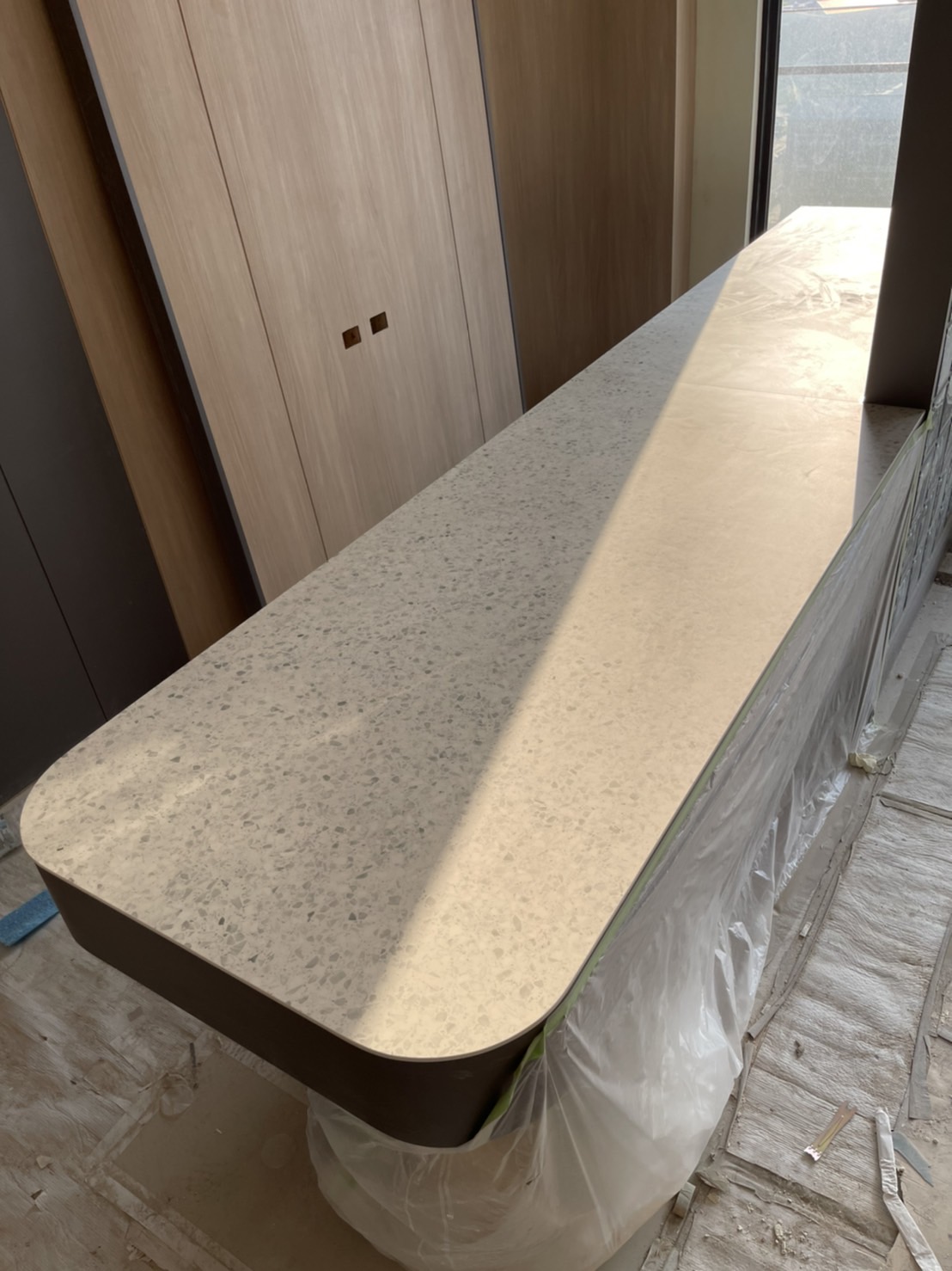 薄磚水磨石-檯面