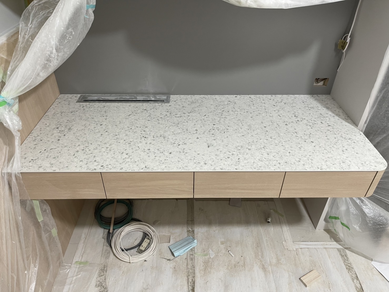 薄磚水磨石-檯面