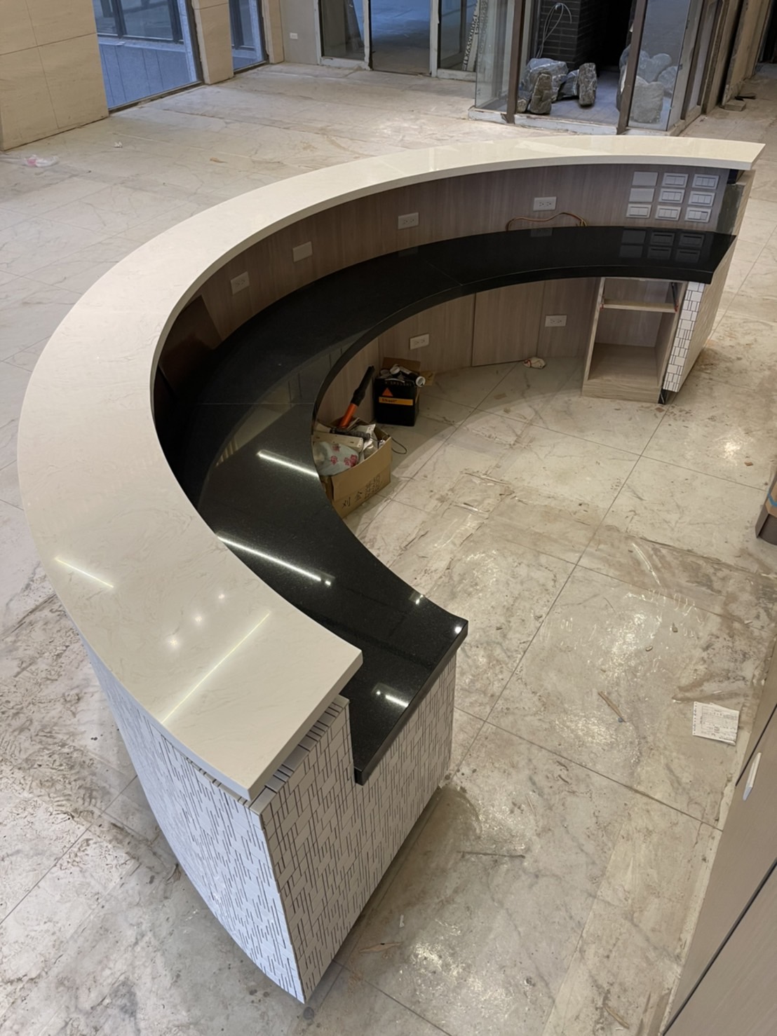 雅士白+印度黑-櫃台