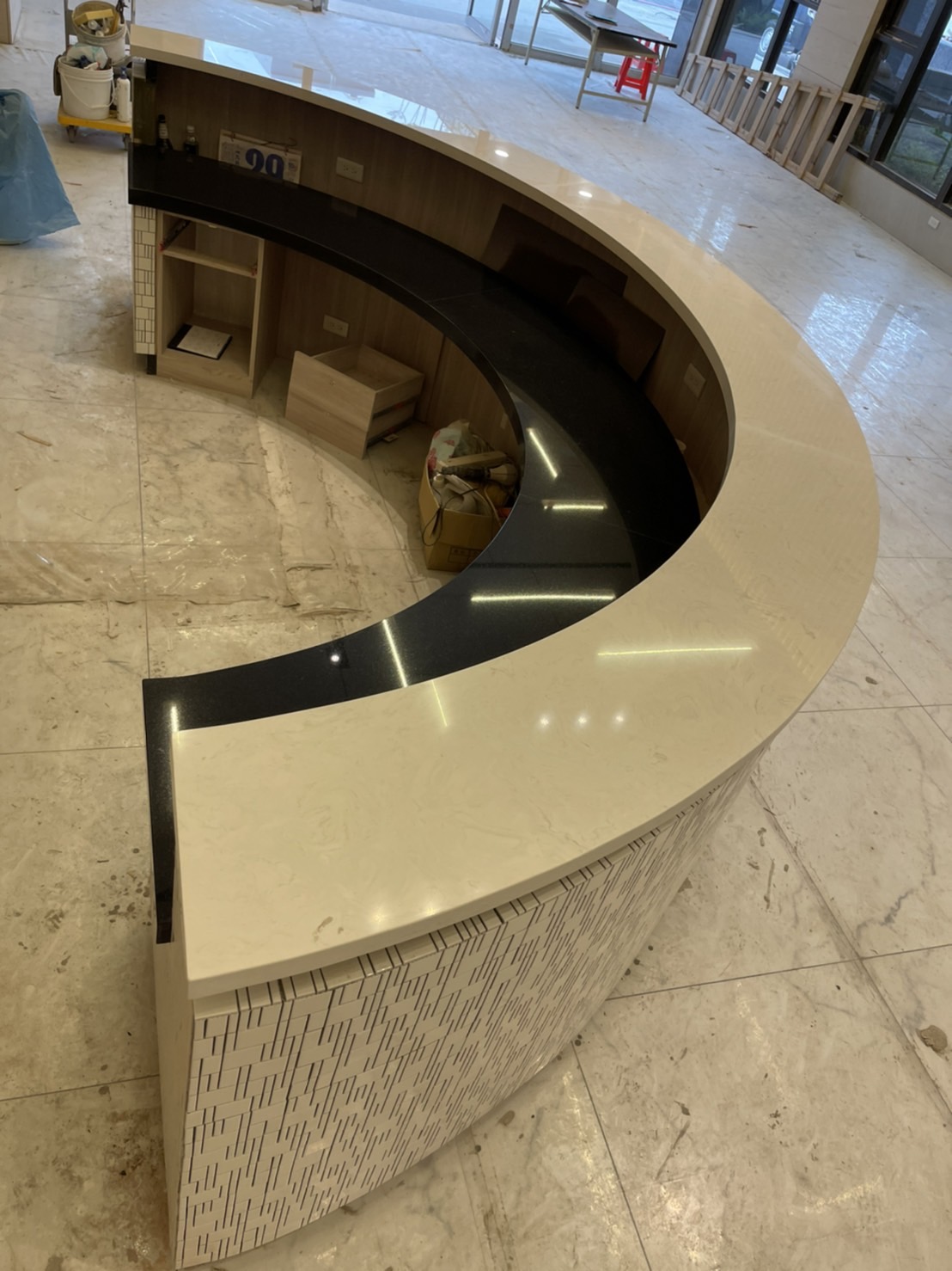 雅士白+印度黑-櫃台