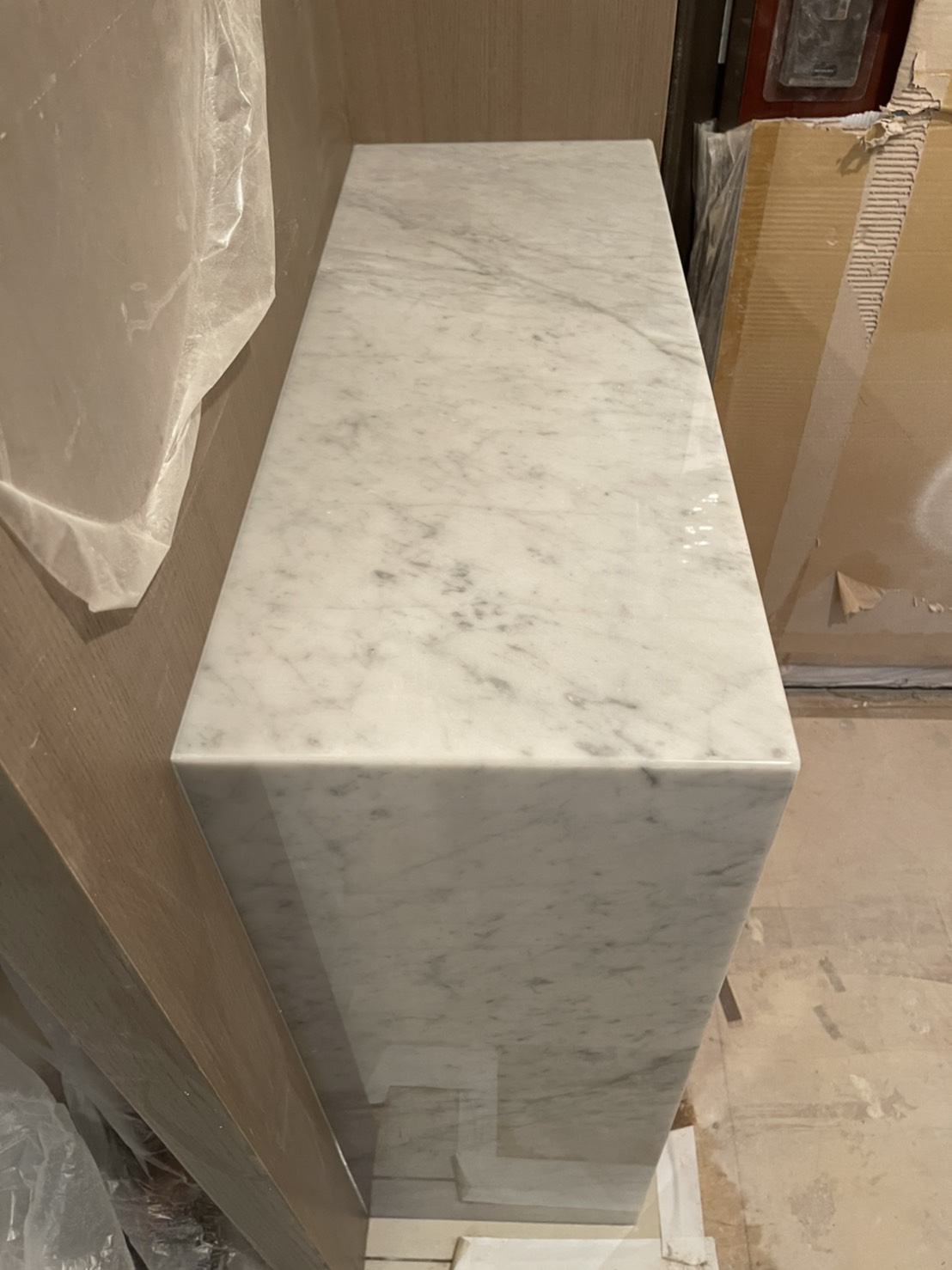 雪白卡拉拉-玄關檯面