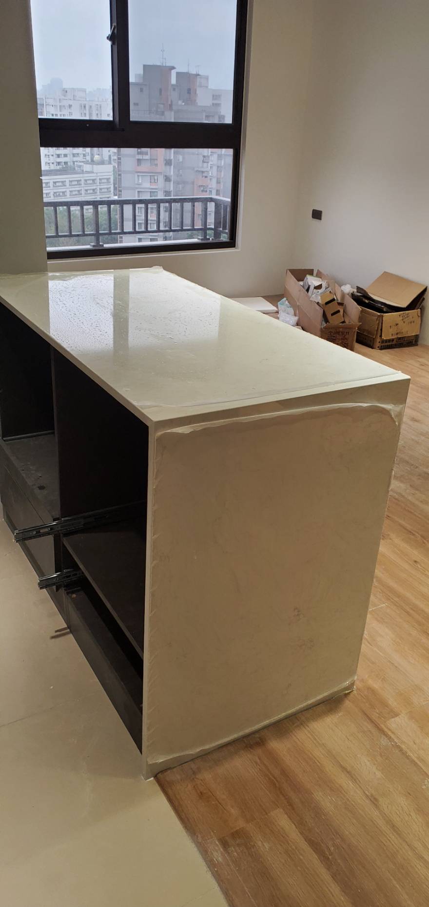 雅士白-電視檯面+吧檯