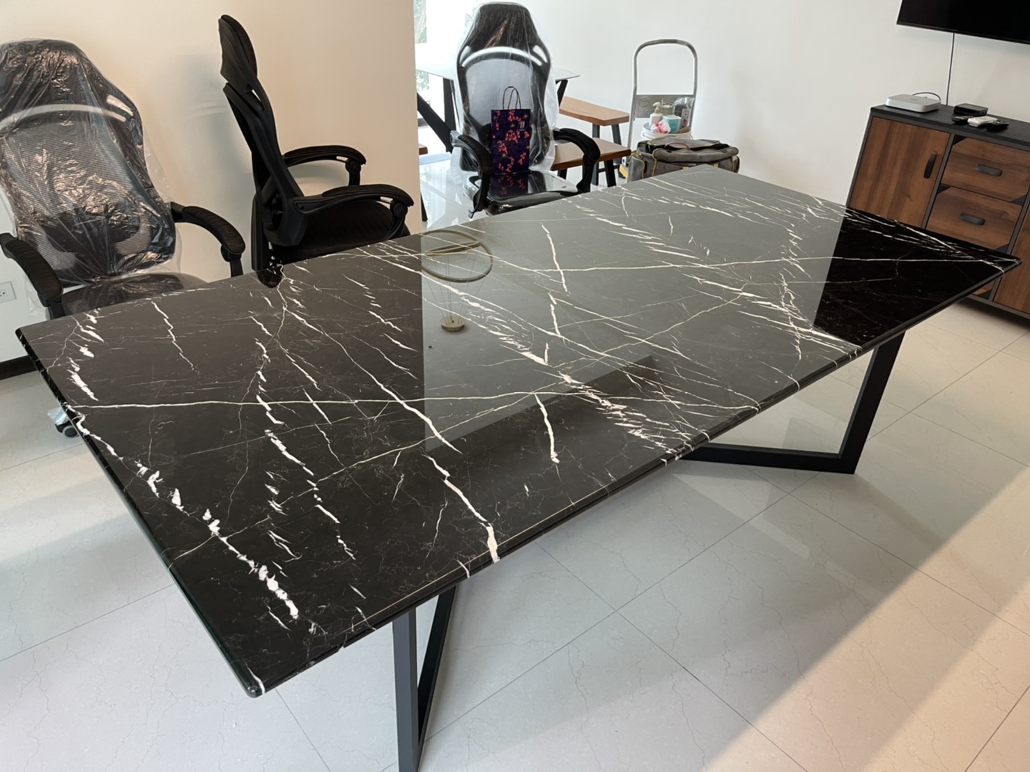 黑雲石-會議桌