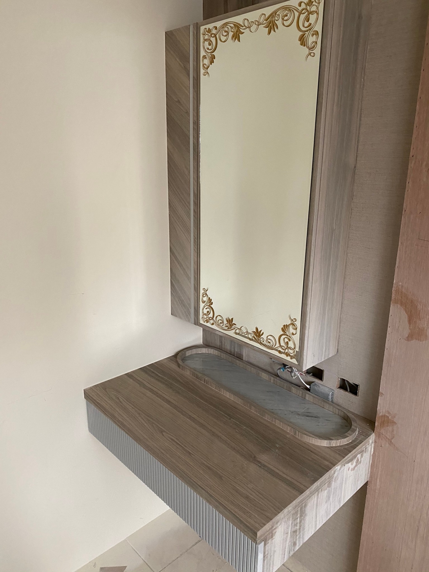 卡拉拉白-化妝台檯面