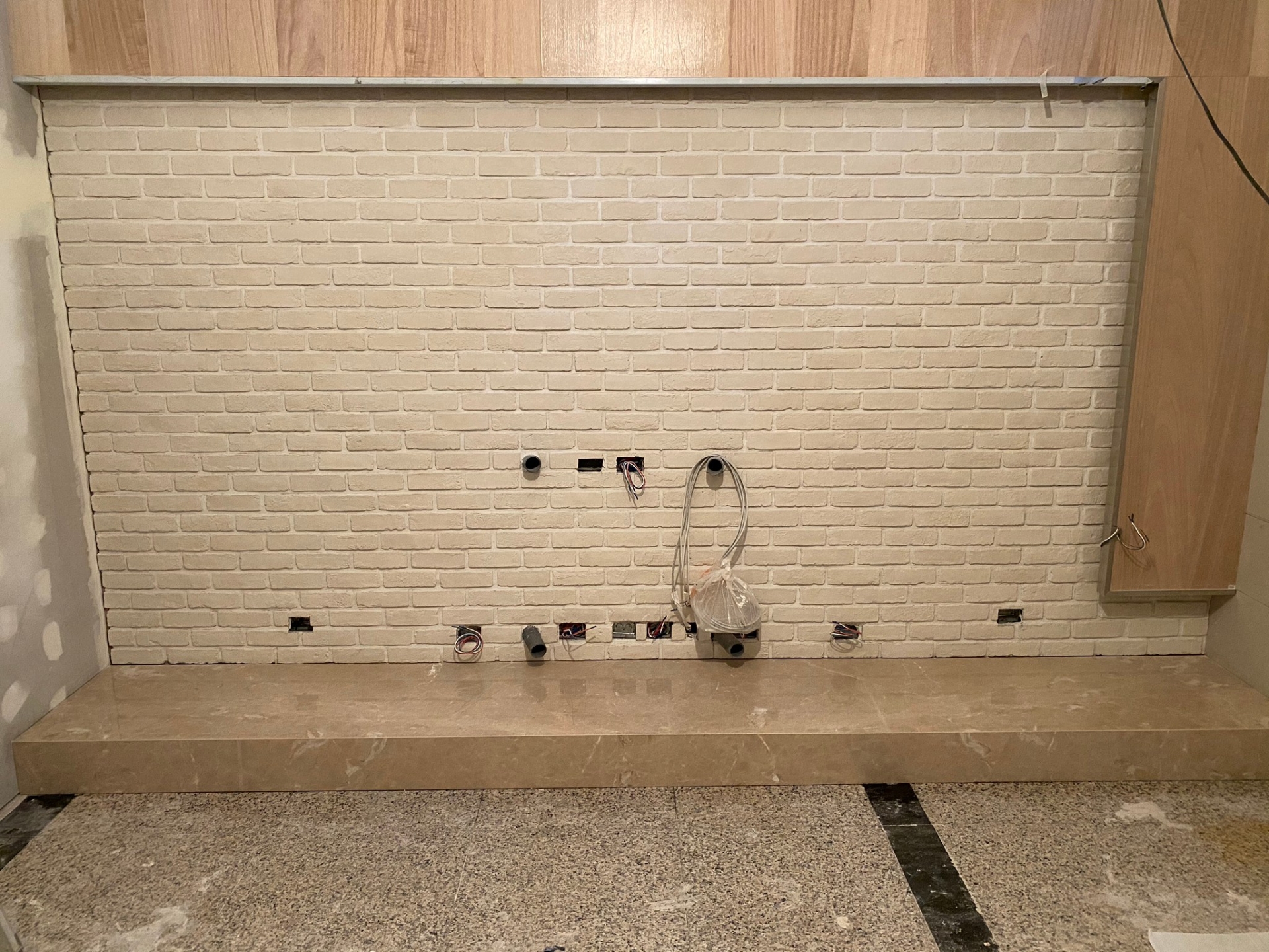 波斯灰-電視牆檯面