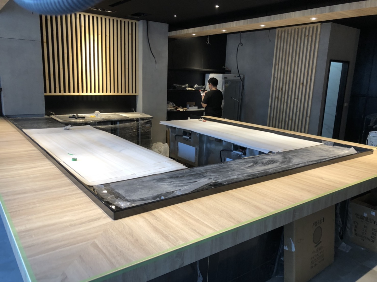 印度黑-鐵板燒擋板