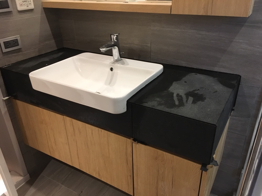 印度黑復古面-洗手檯