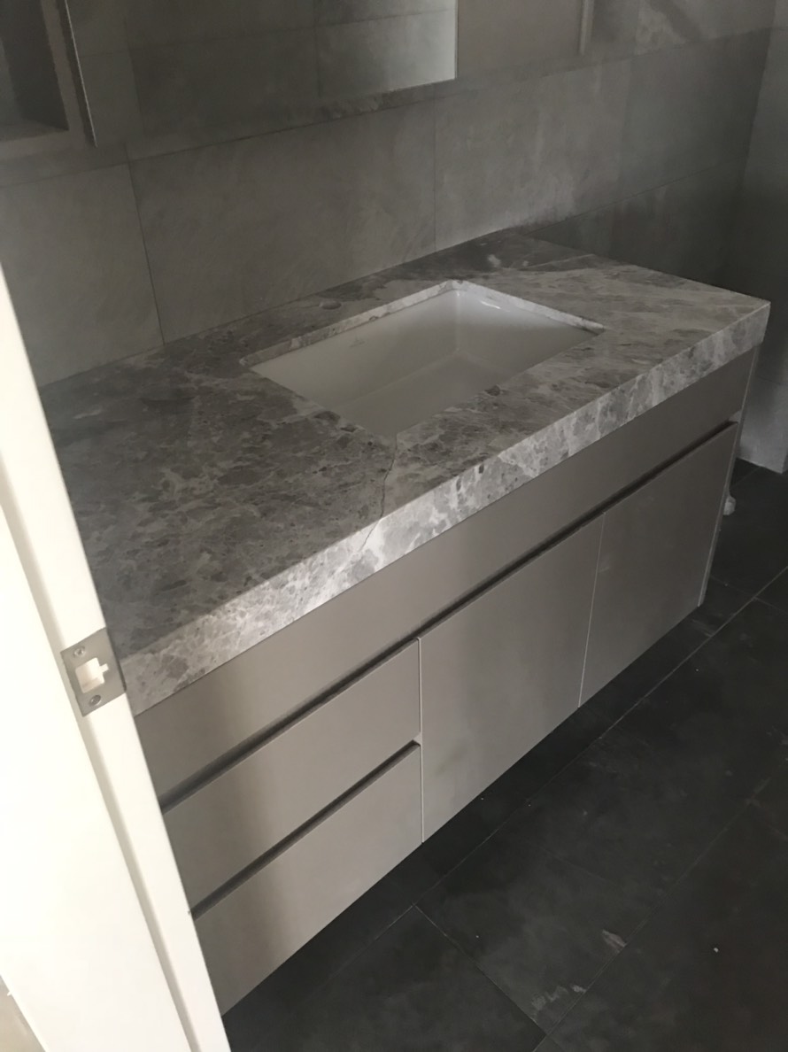 銀色星空-洗手檯面