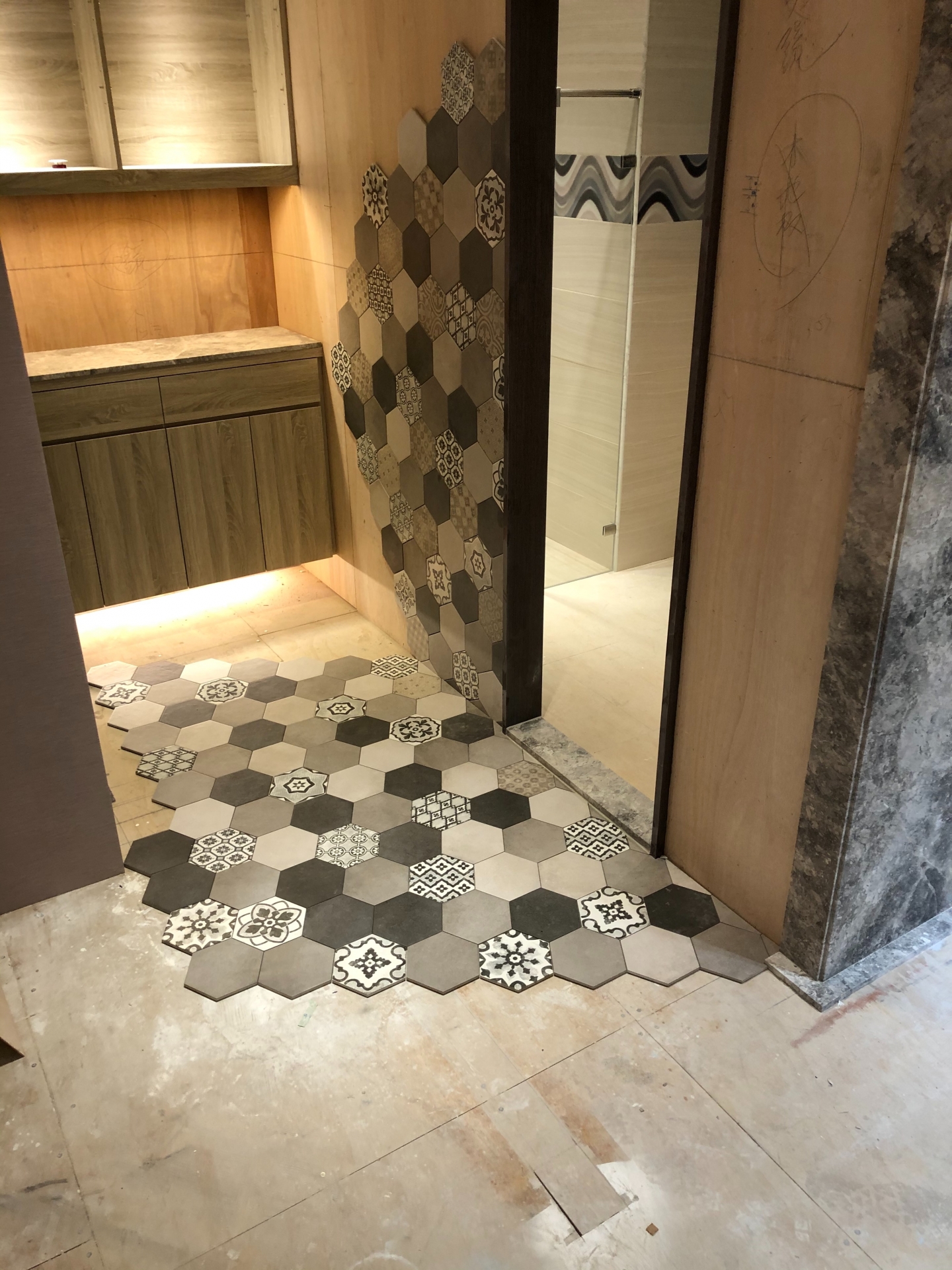 蒙馬特灰仿古面-檯面