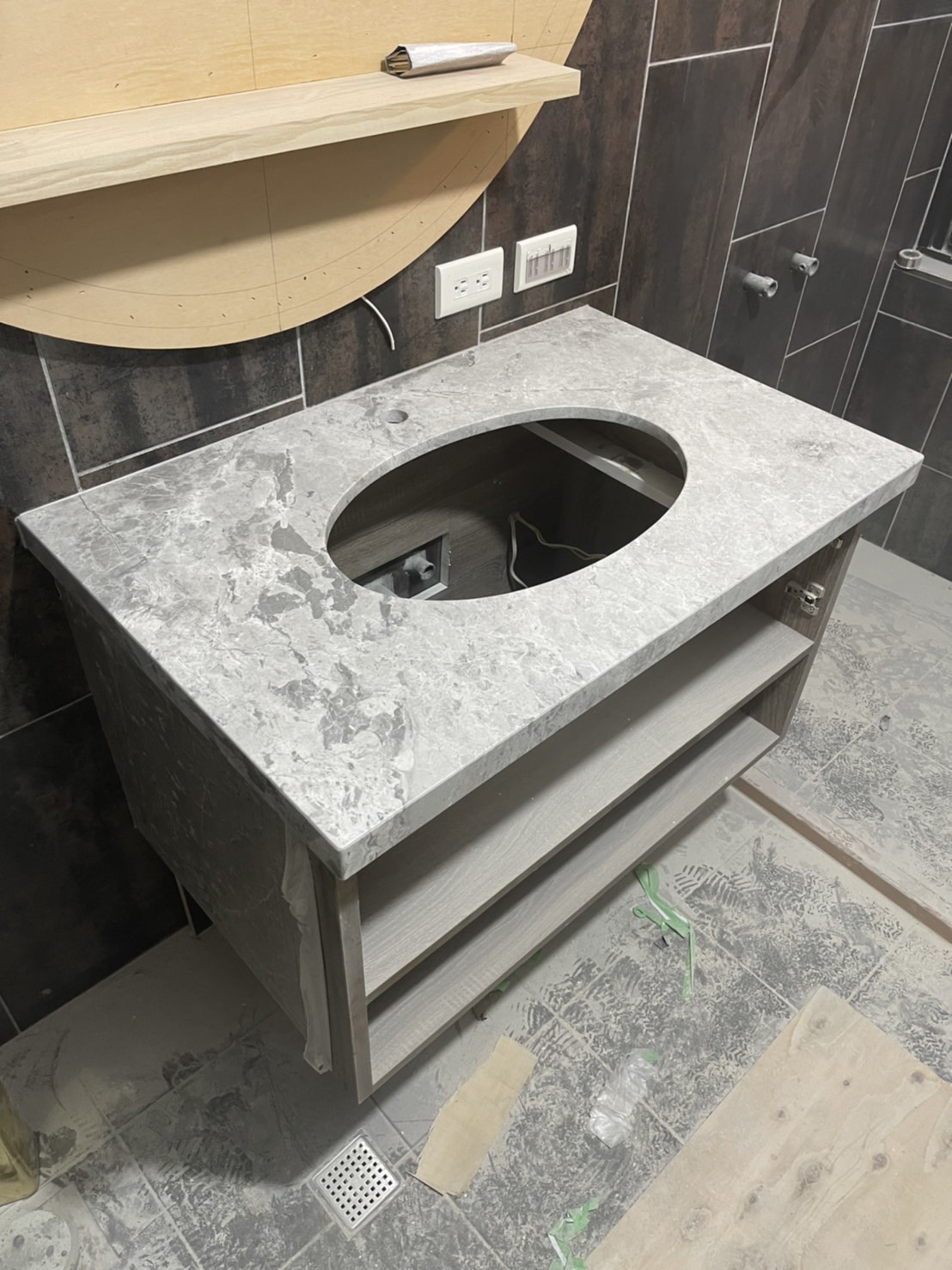 銀河灰-洗手台