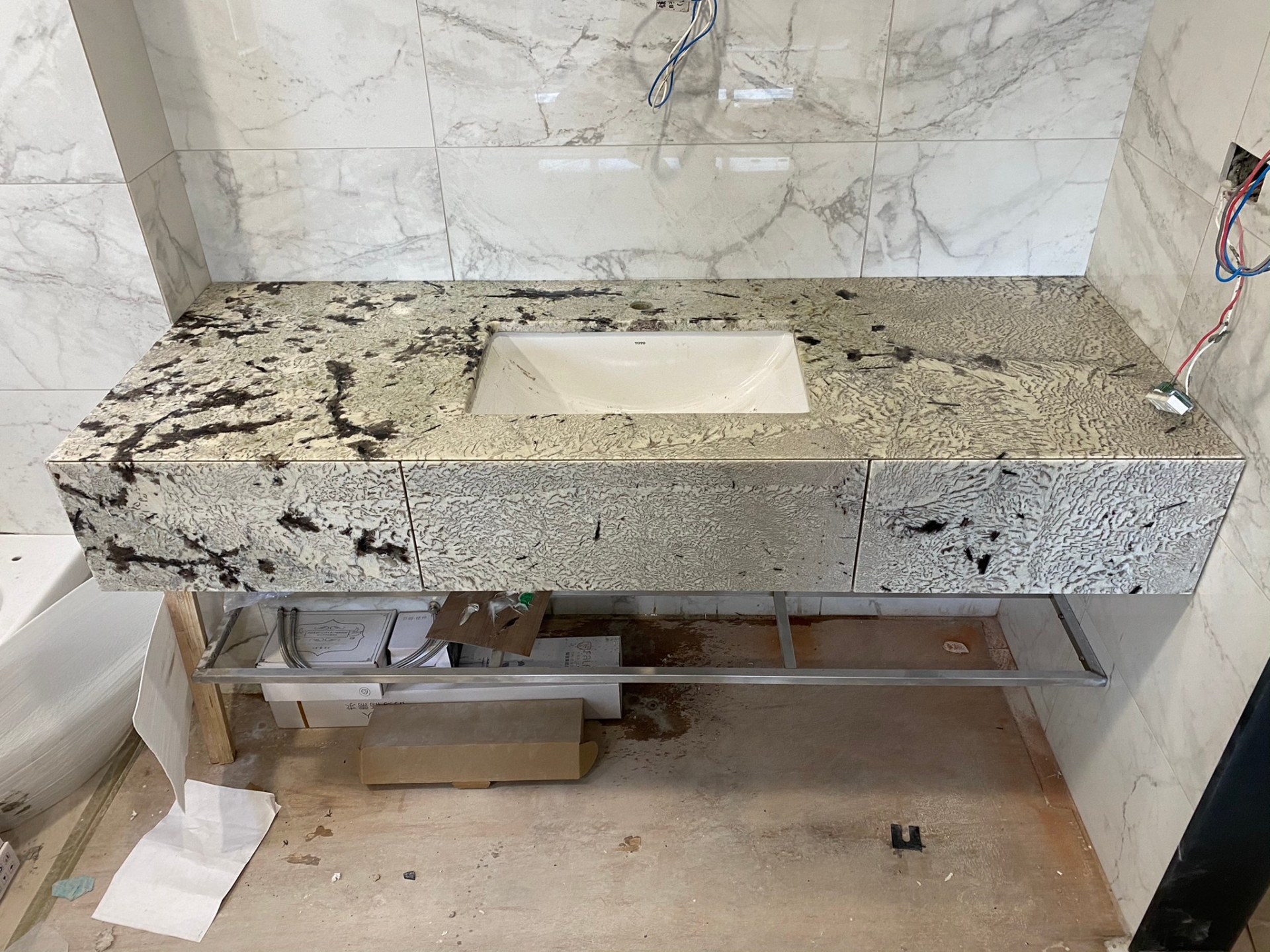 白金-洗手台加抽屜板