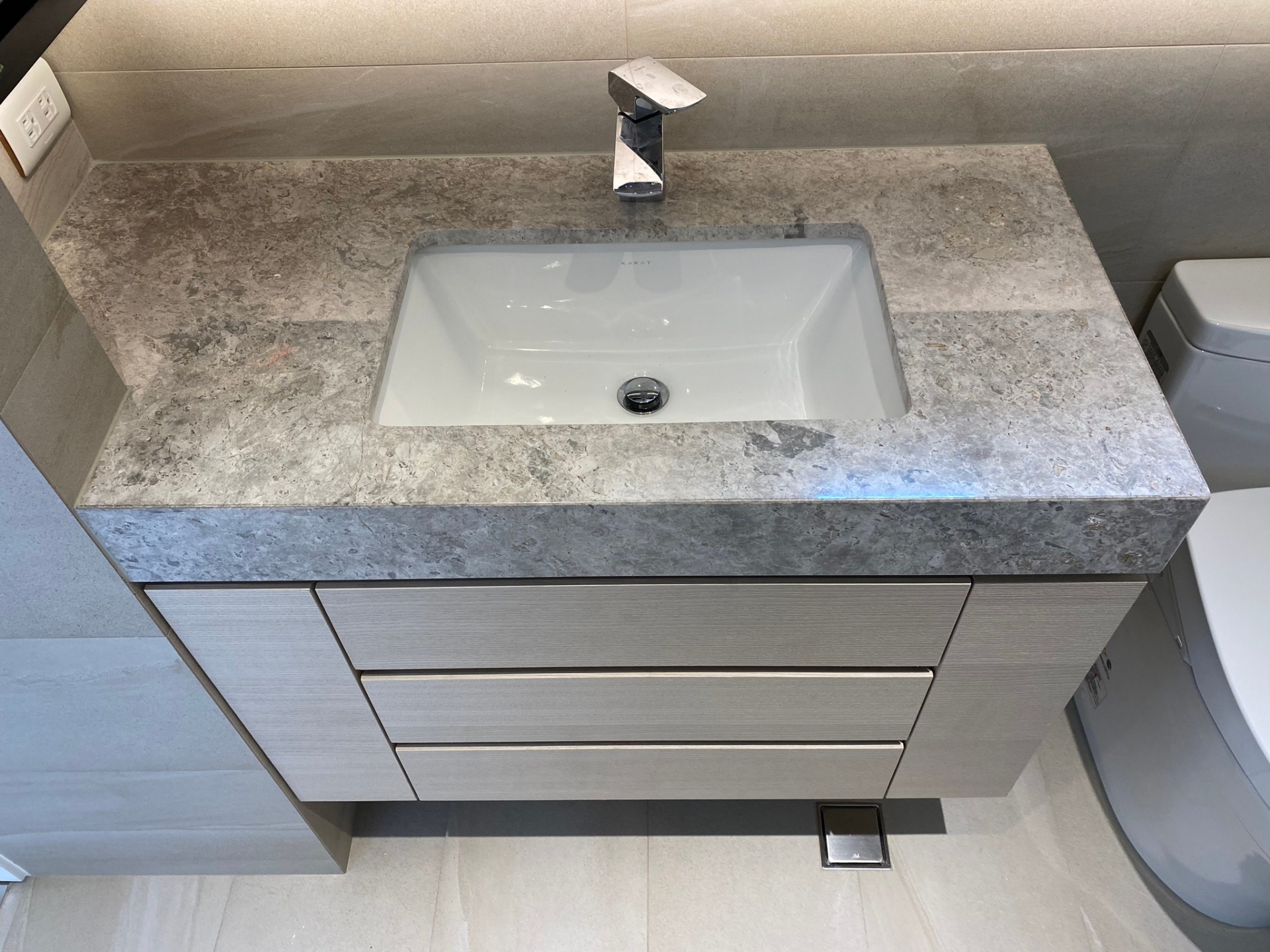 銀灰珍珠-洗手檯+浴缸