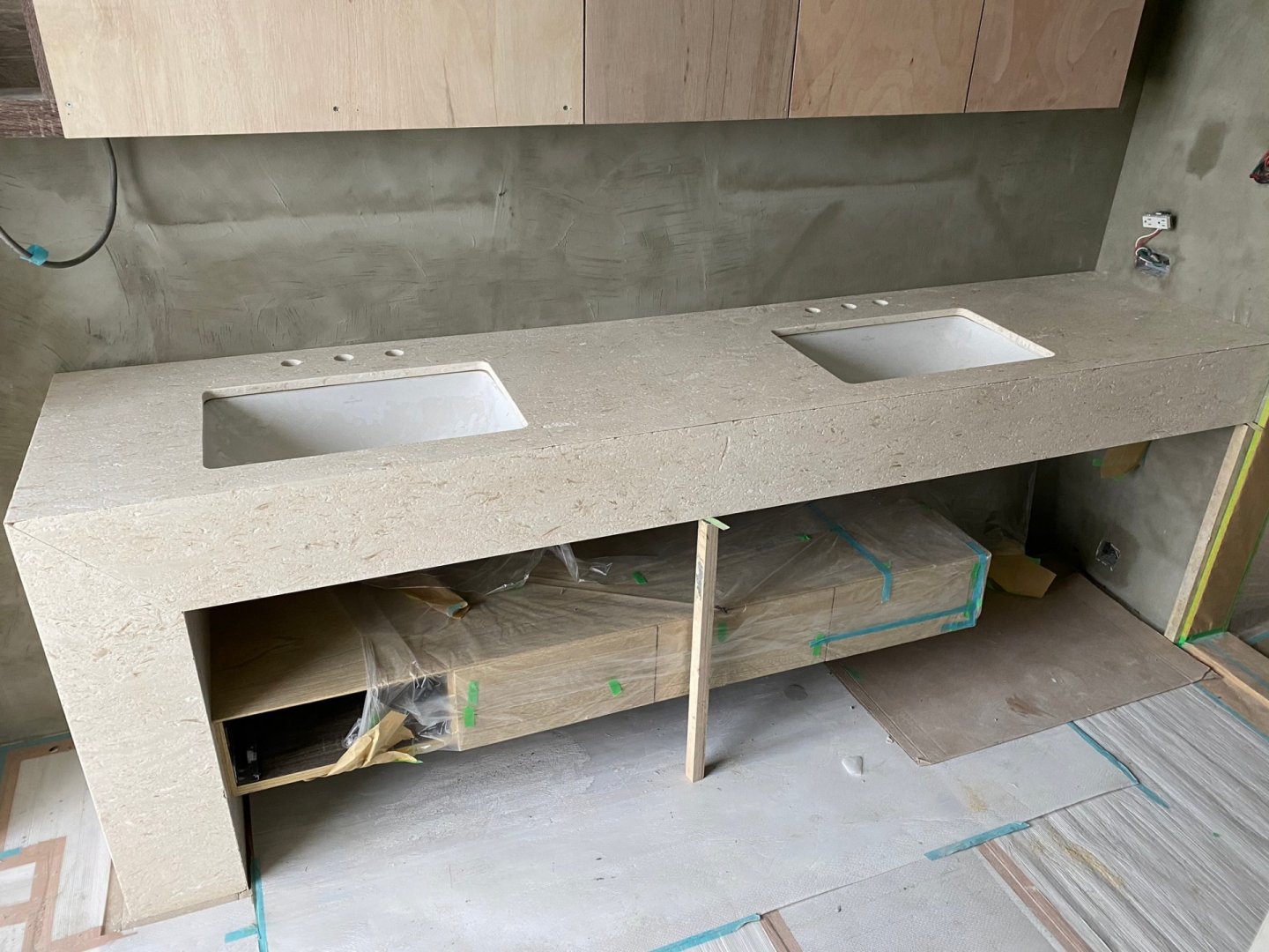 木化石-洗手檯面