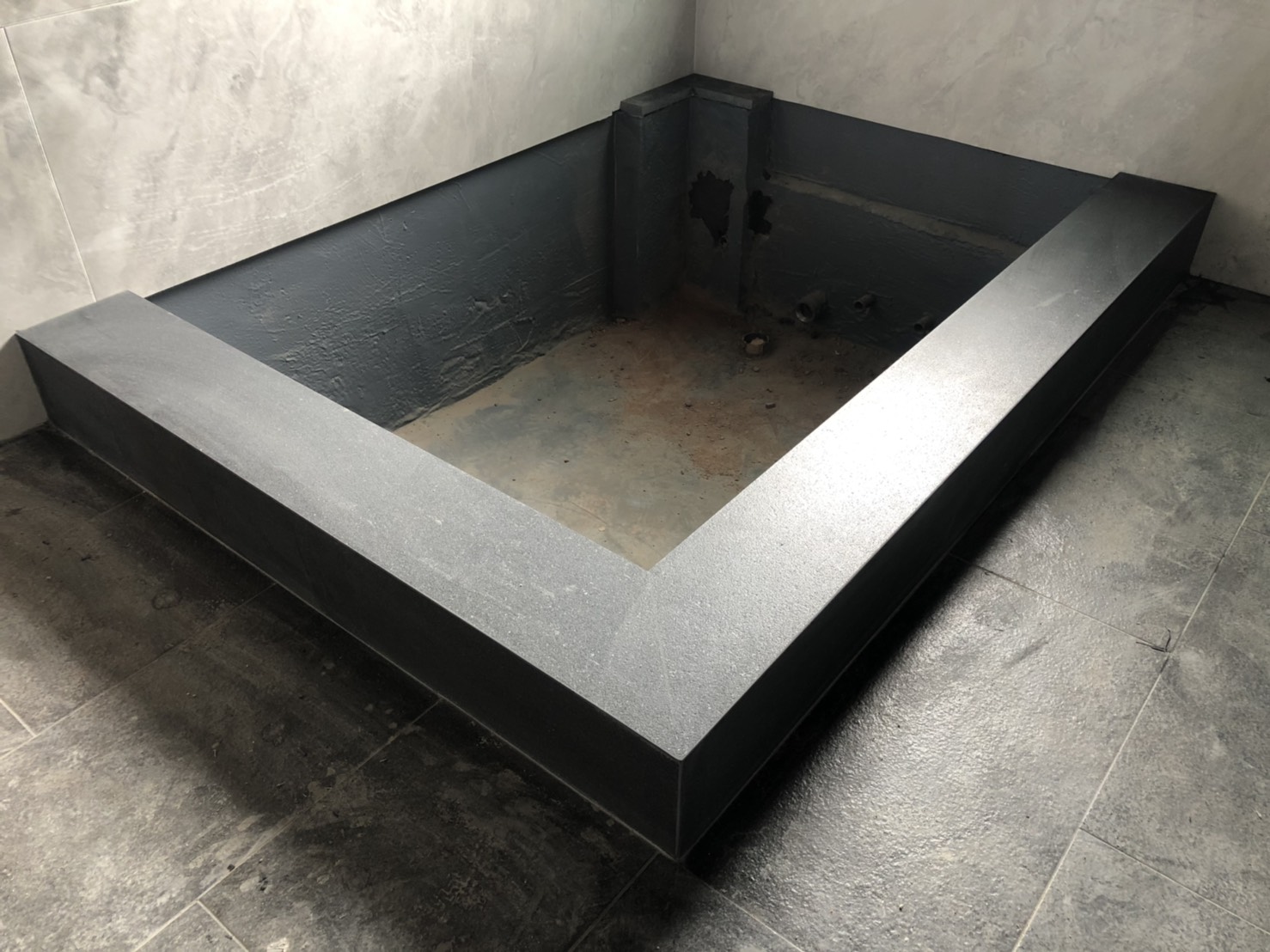 印度黑仿古面-浴缸檯面