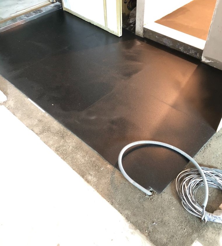 印度黑水沖仿古-玄關地坪+浴廁地坪