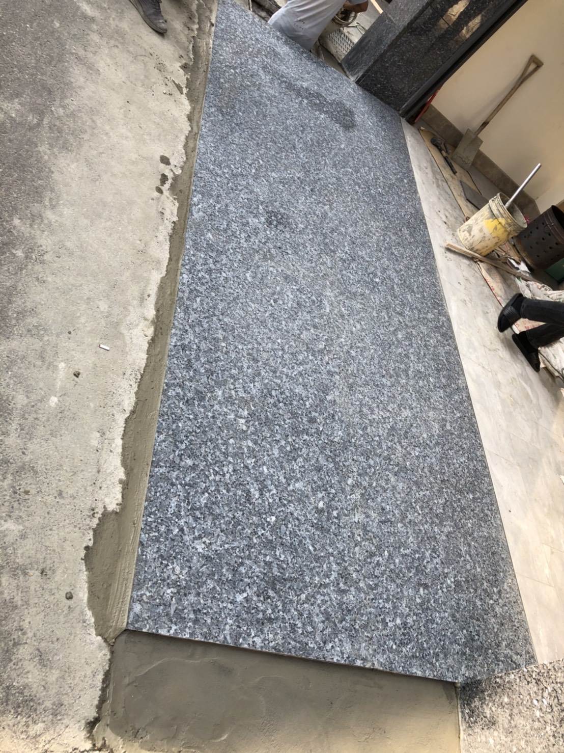 淺藍珍珠水沖-戶外地坪