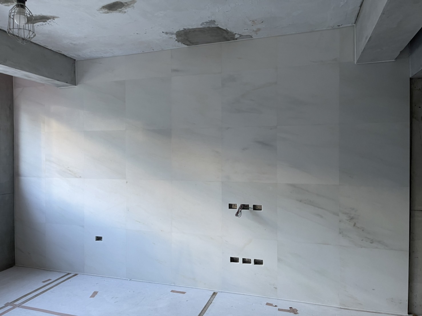 白色系規格品-電視牆