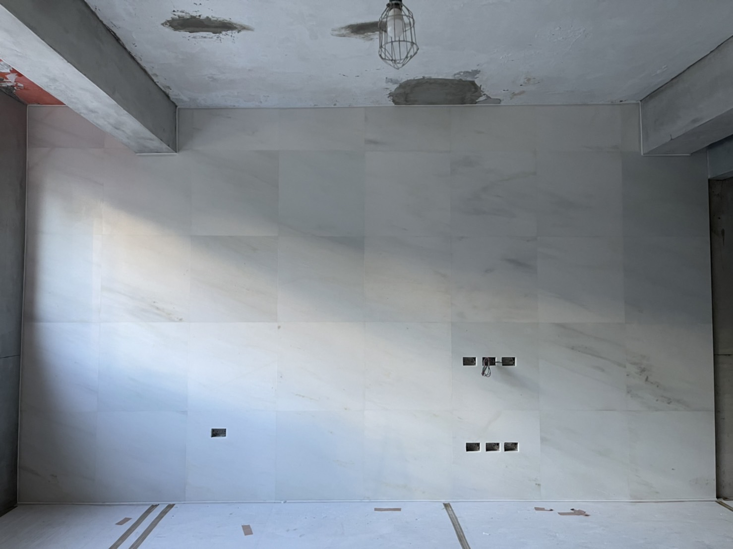 白色系規格品-電視牆