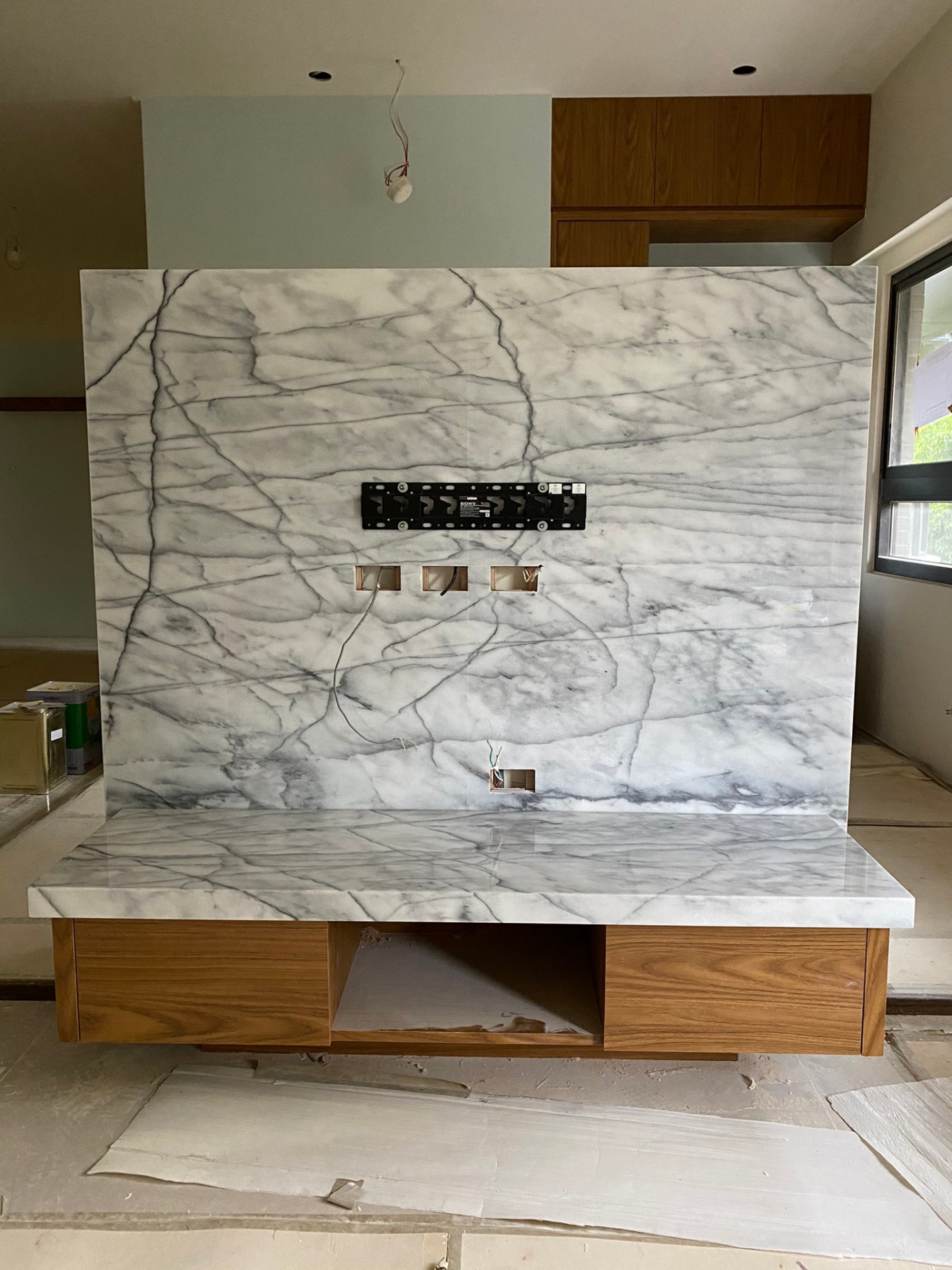 意境+檯面-電視牆