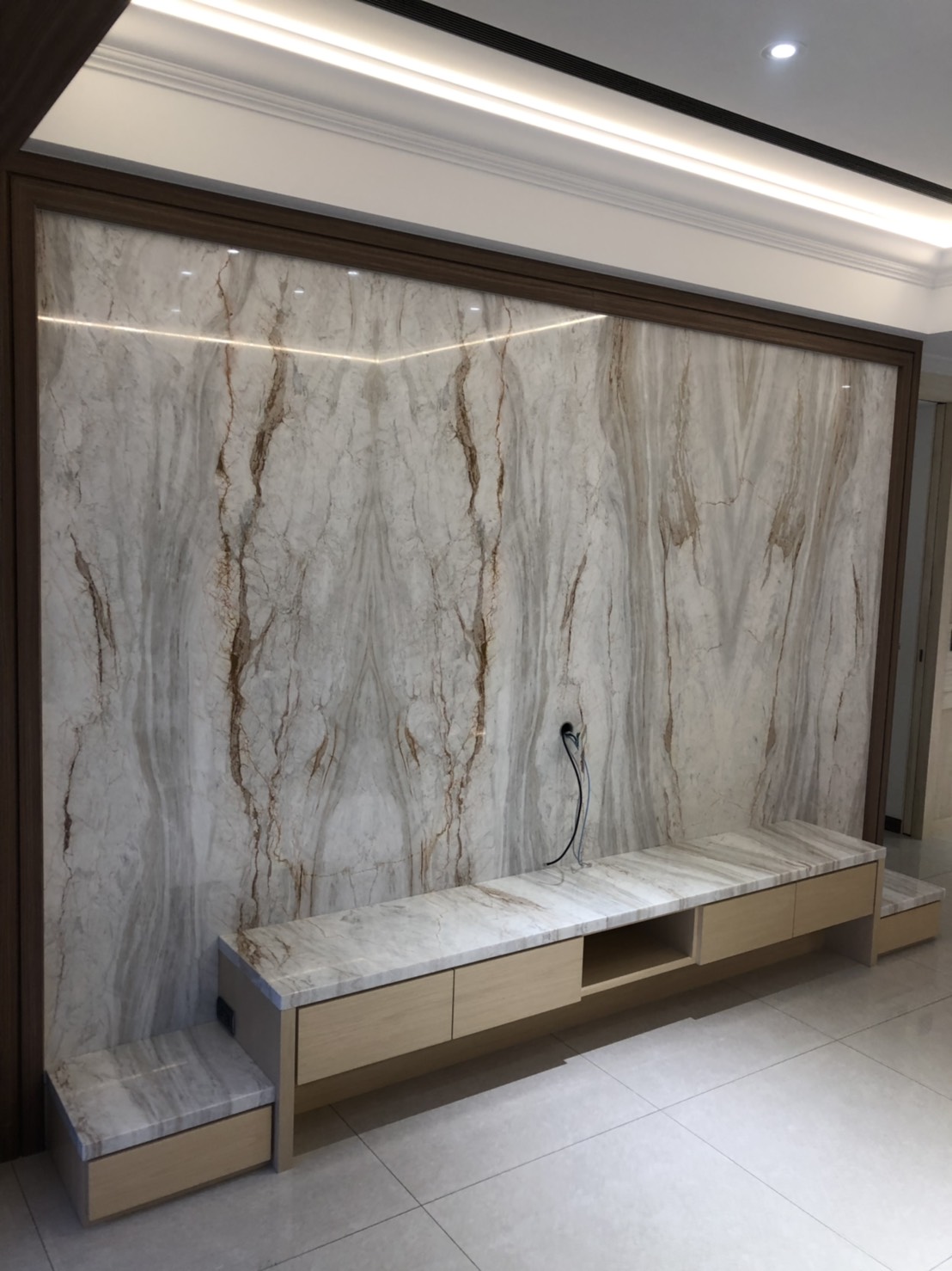 海岸風情-電視牆