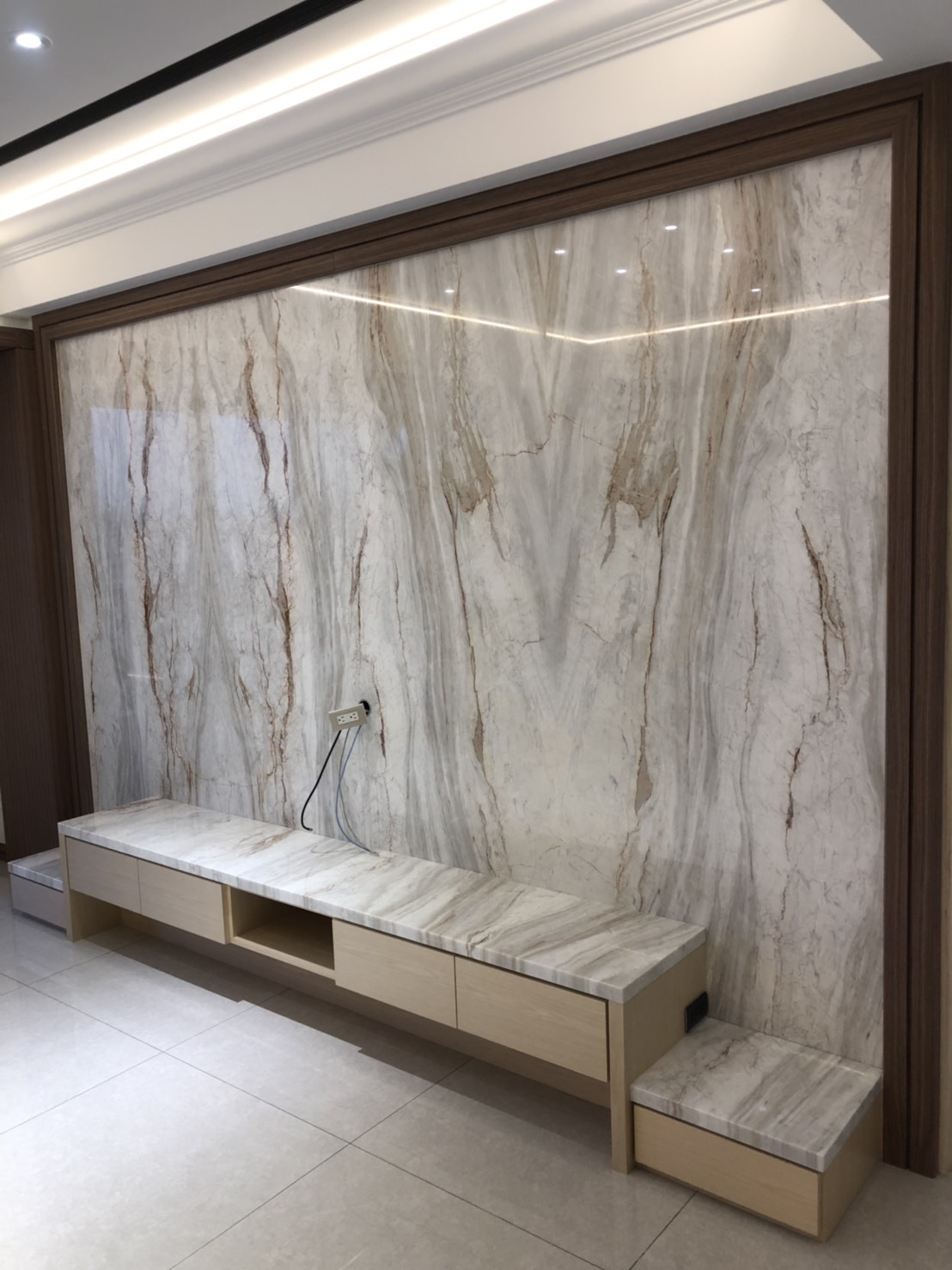 海岸風情-電視牆