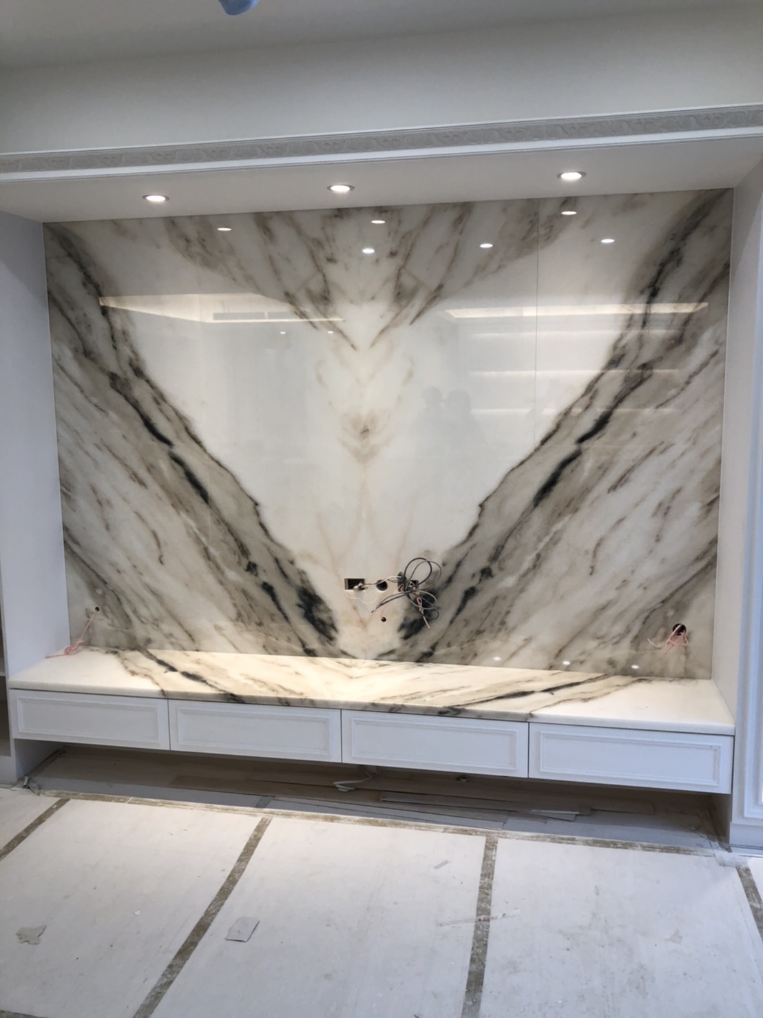 巧克力白-電視牆