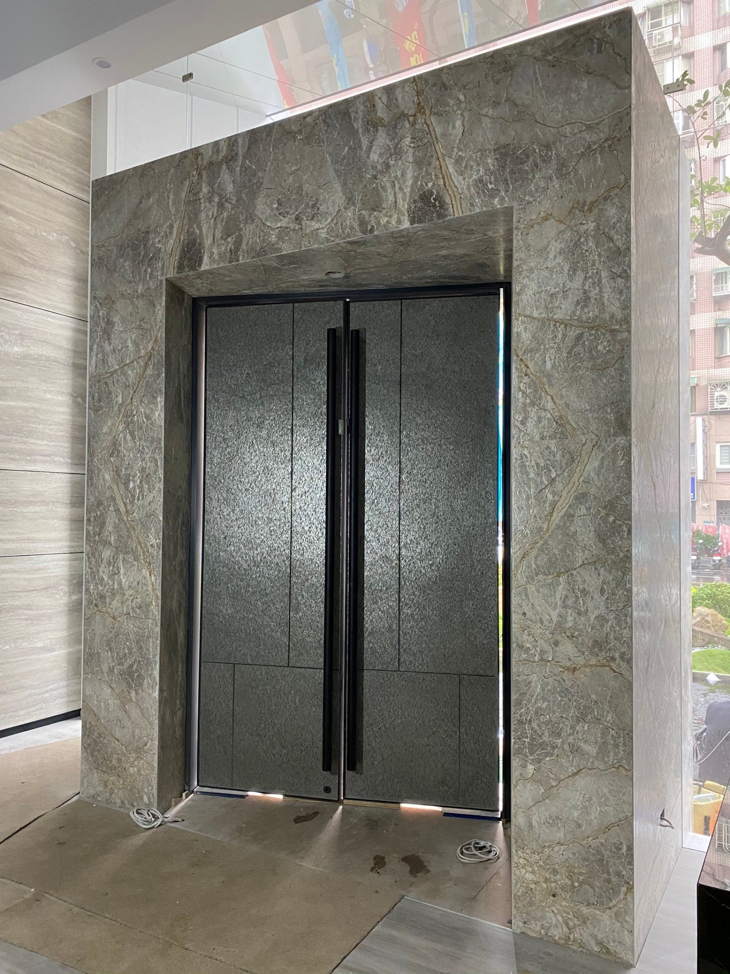 安格拉珍珠-大門門斗+黑瑪瑙燒面-踏階